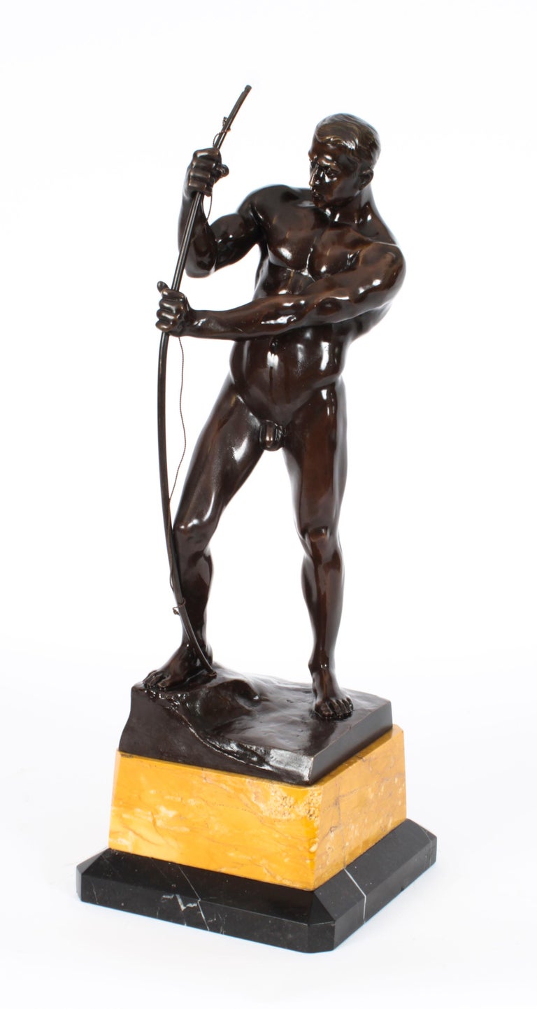 Antique 4art Deco Bronze Archer Otto H Riese Early 20th Century at 1stDibs