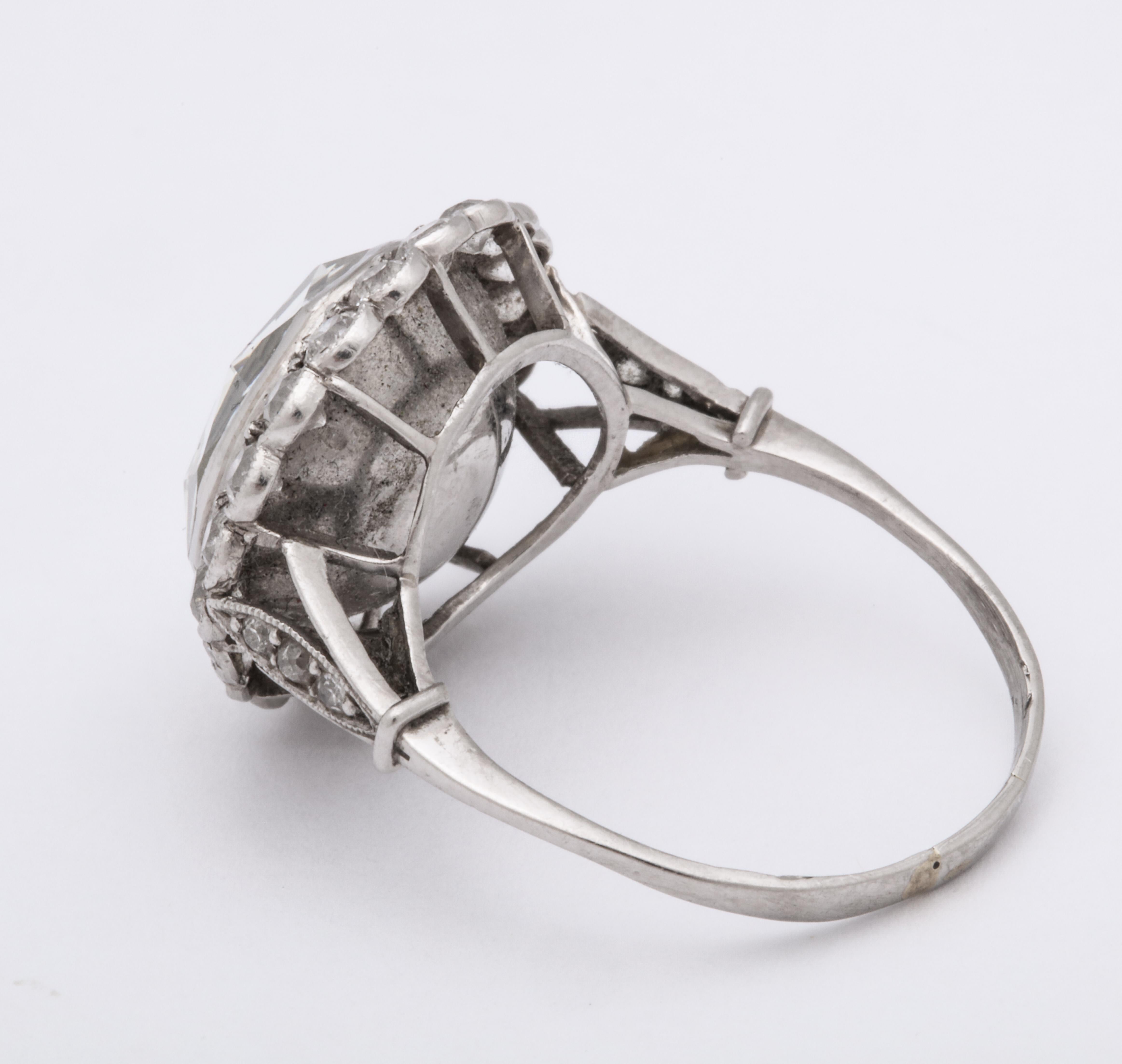 Georgian Vintage 5 Carat Rose Diamond Ring