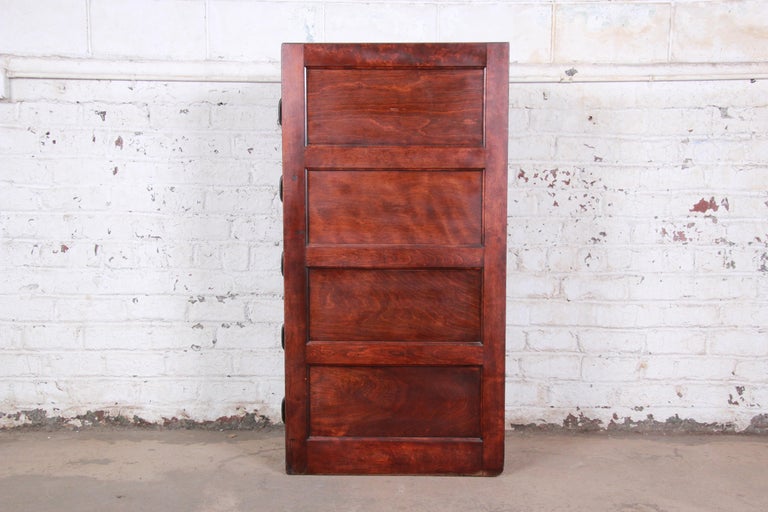 Antique 5 Drawer Wood File Cabinet At 1stdibs