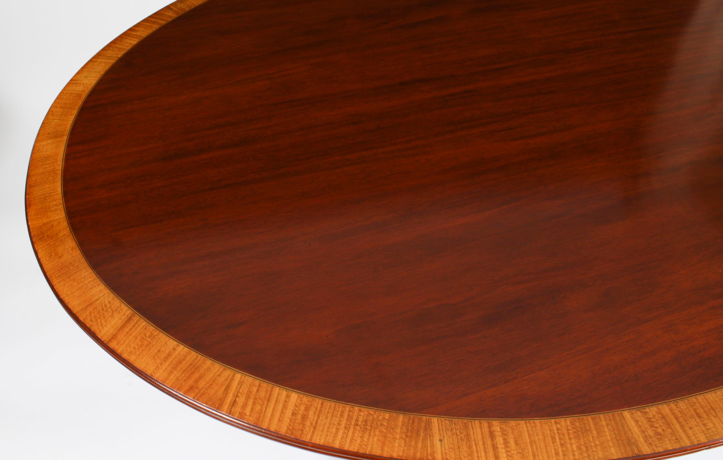 Antique Oval Mahogany Tilt Top Dining Table, Early 20th Century For Sale 3