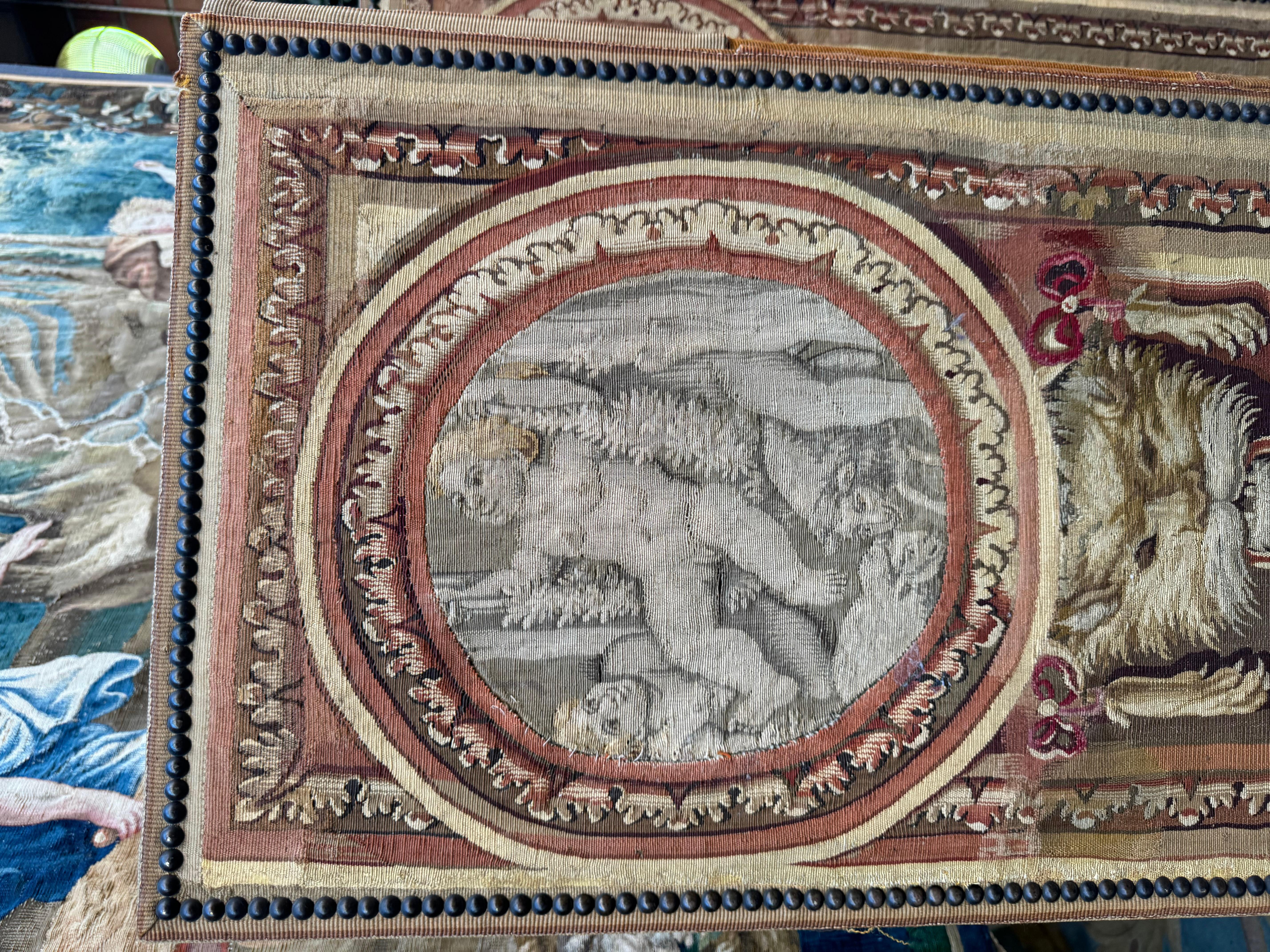 Woodwork 18th Century - Paravant Brussels Tapestry For Sale