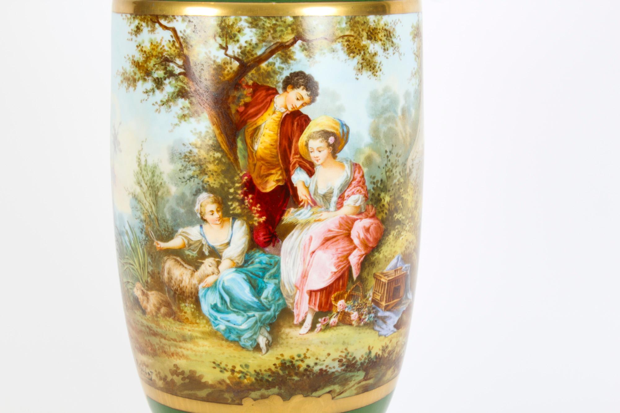 Antique French Sevres Ormolu Mounted Porcelain Vase 19th C In Good Condition In London, GB