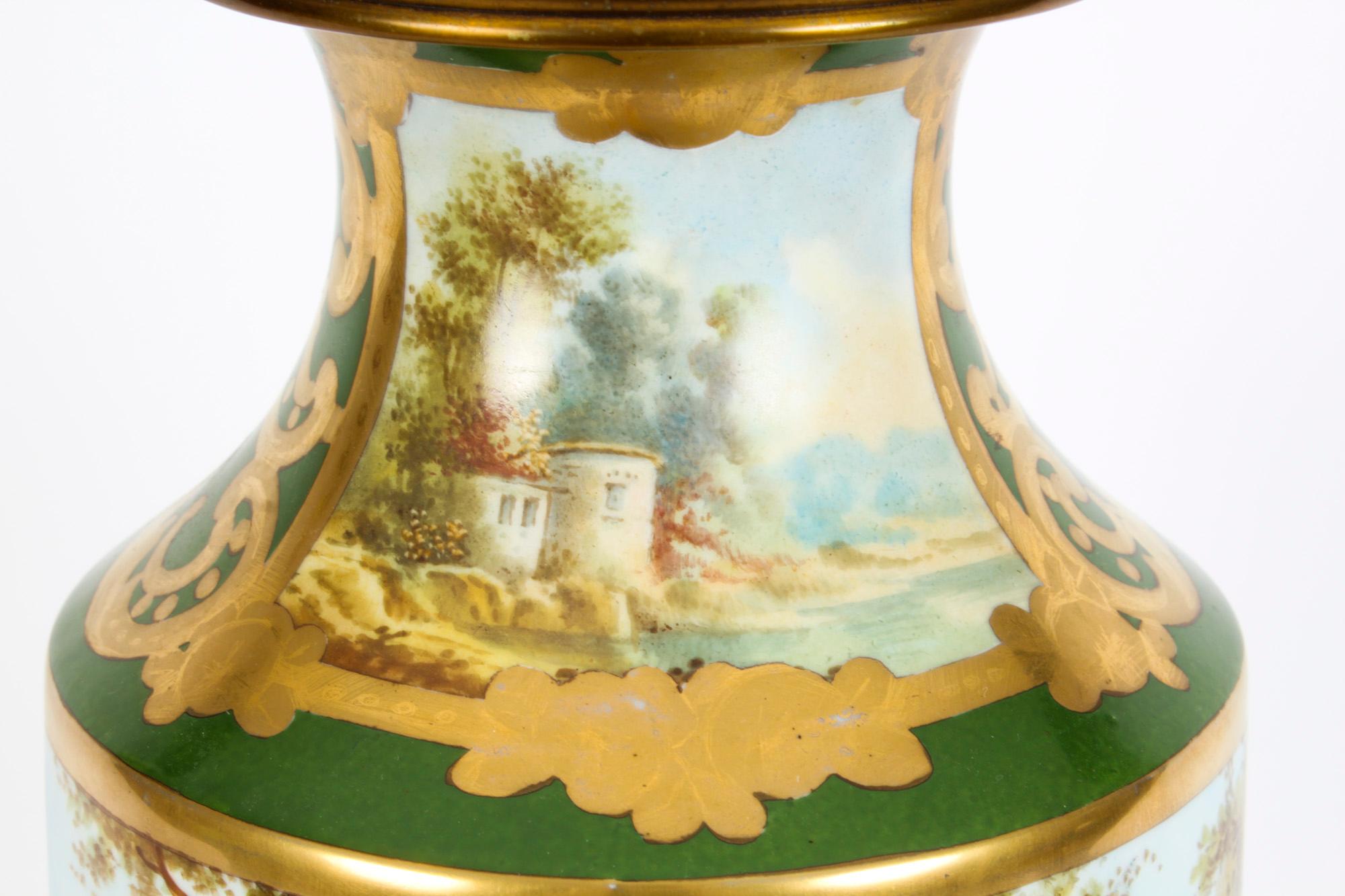 Antique French Sevres Ormolu Mounted Porcelain Vase 19th C 4