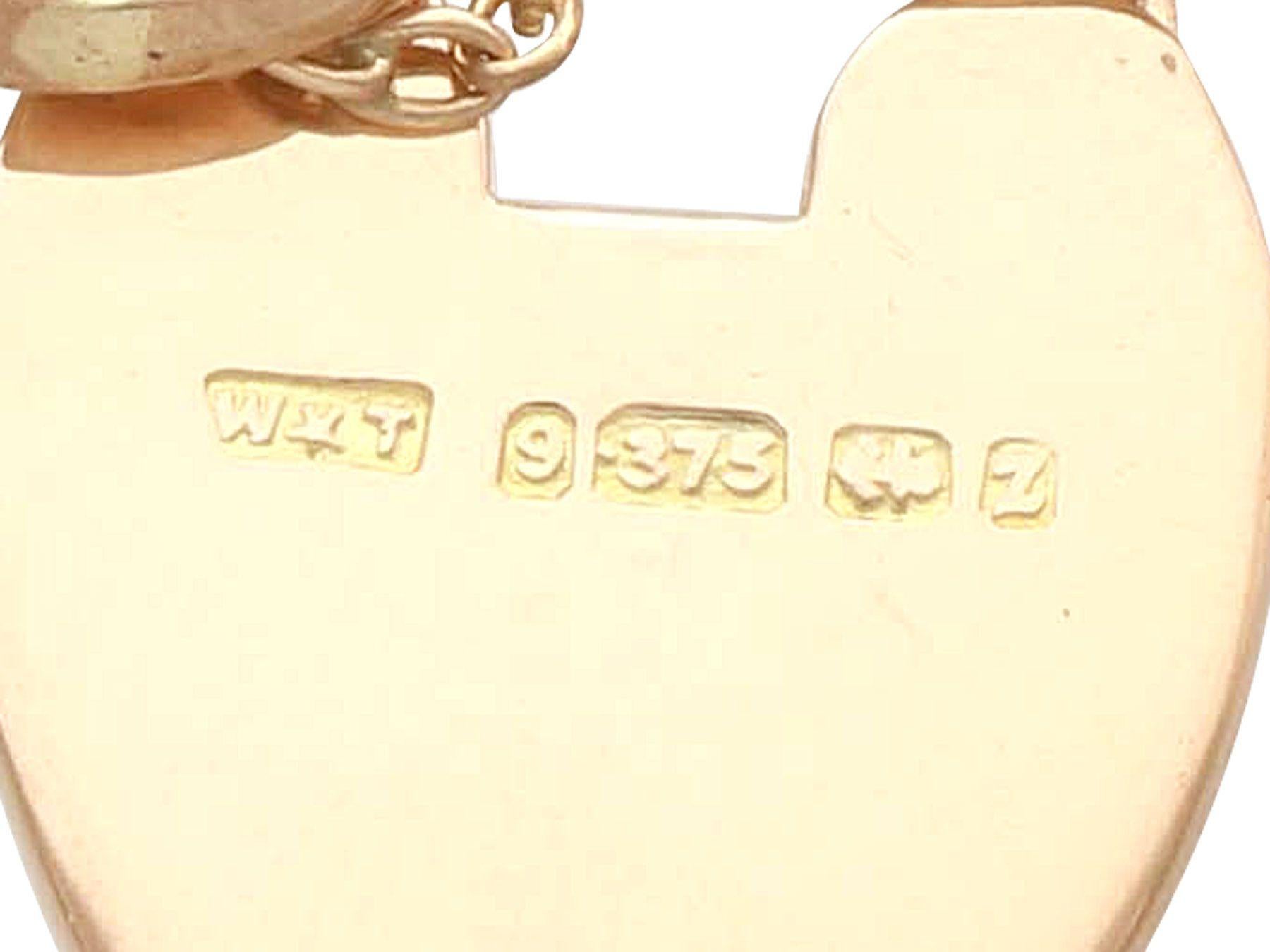 Antike 5,19 Karat Citrin und 3,72 Karat Peridot Gelbgold Tor-Armband im Angebot 2