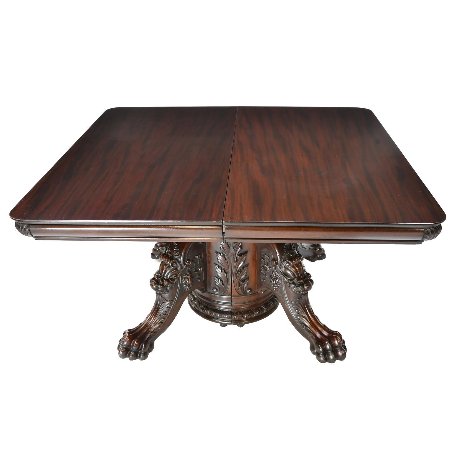 antique extension dining table