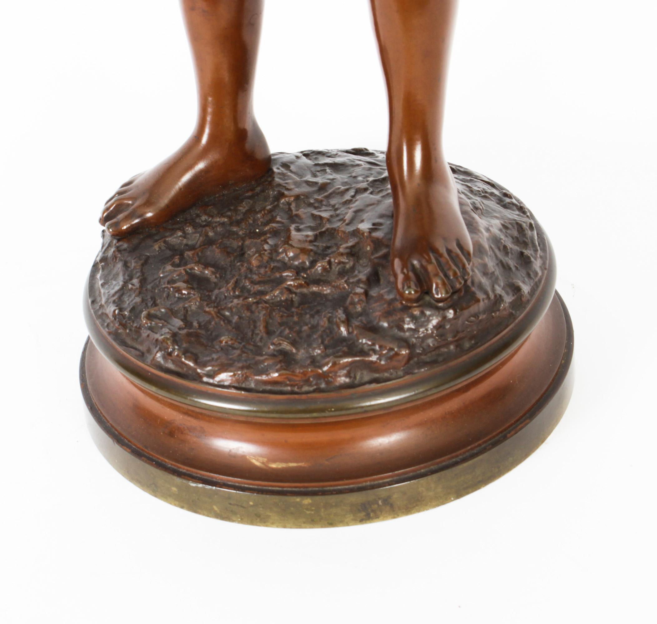 Urchin de rue ancien en bronze de Jose Cardona - Début du 20ème siècle en vente 8