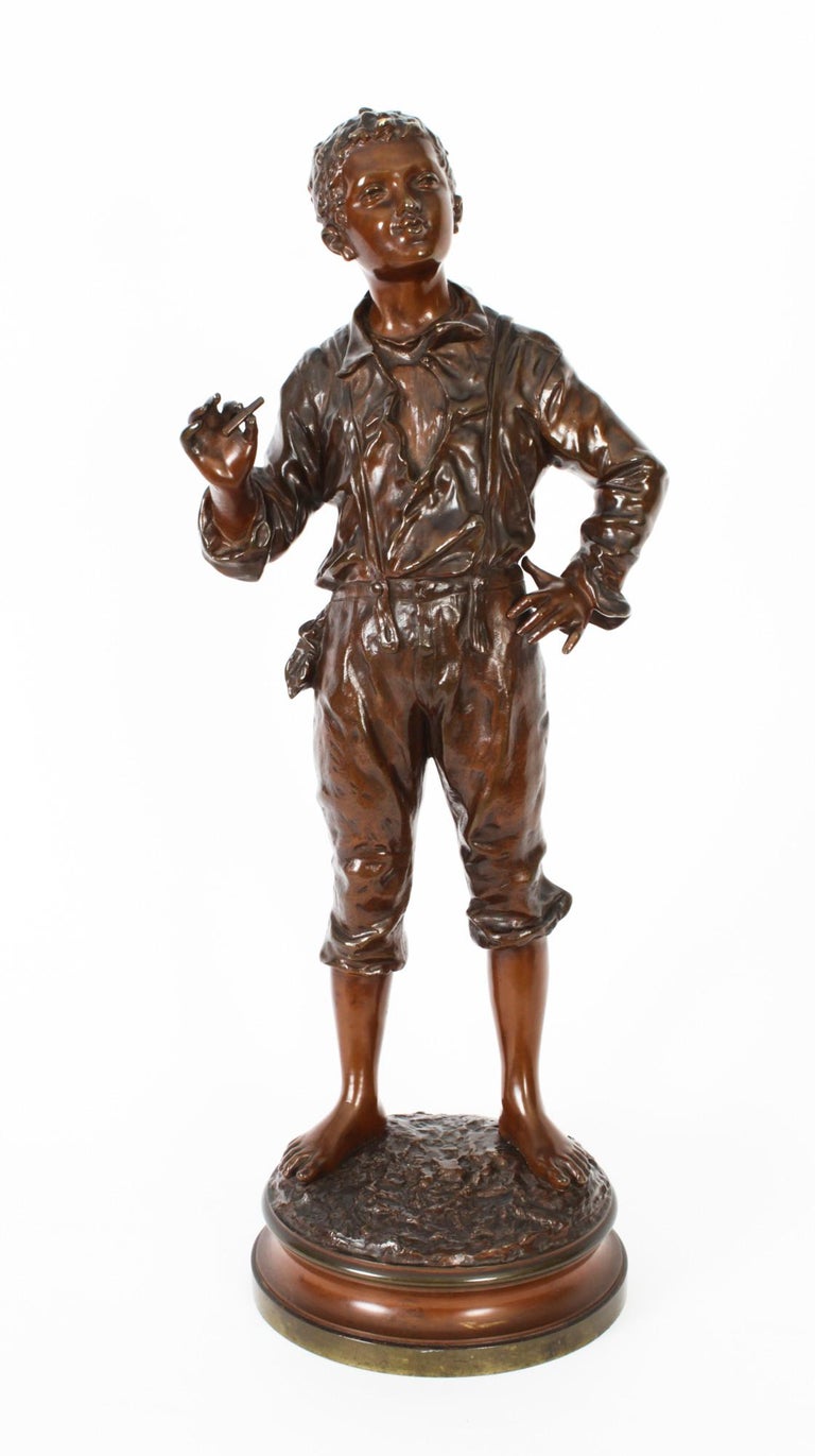 Antique Bronze Street Urchin by Charles Anfrie, 1833-1905', 19th Century  For Sale at 1stDibs