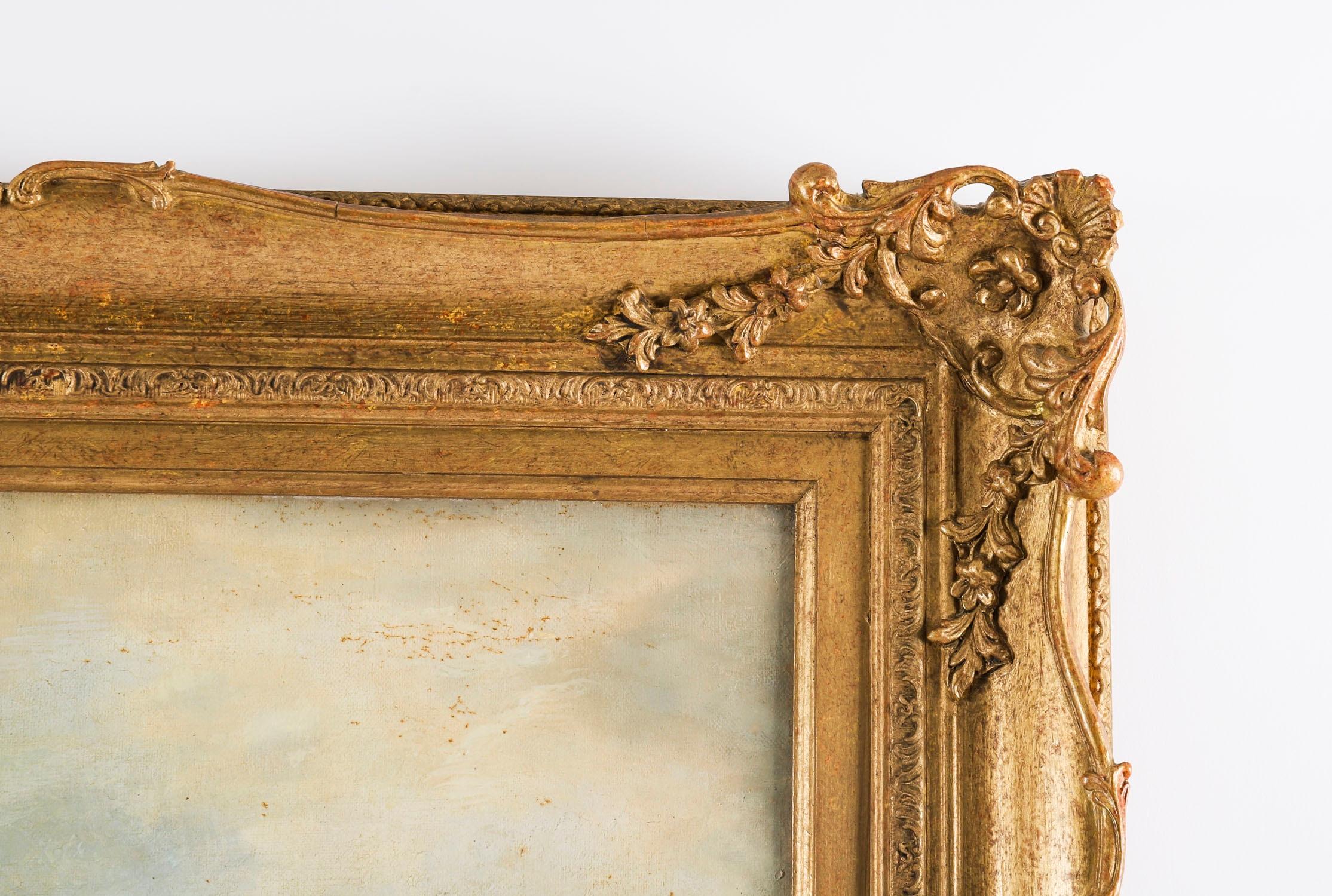 Antique 5ft Oil Painting 
