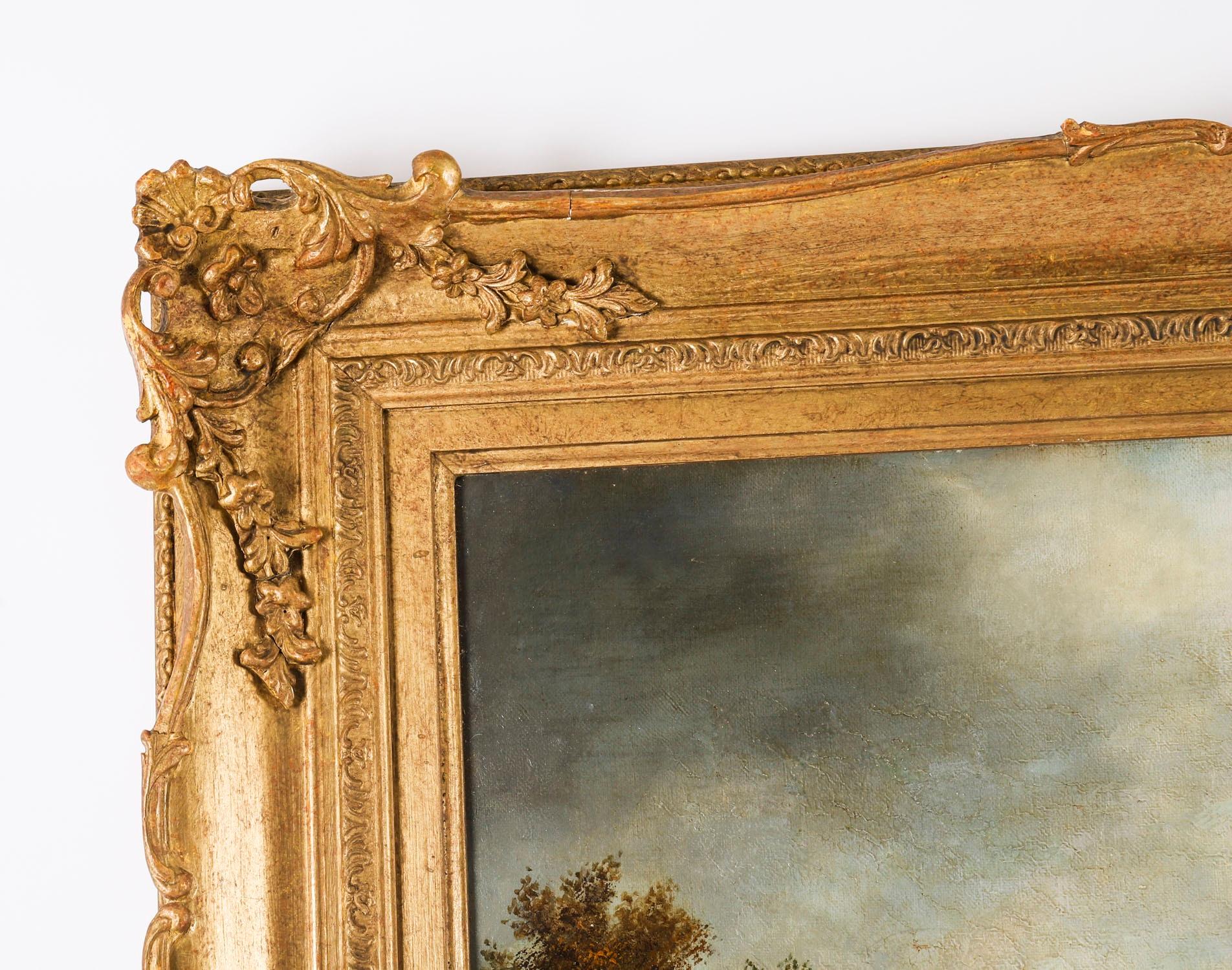 Antique 5ft Oil Painting 