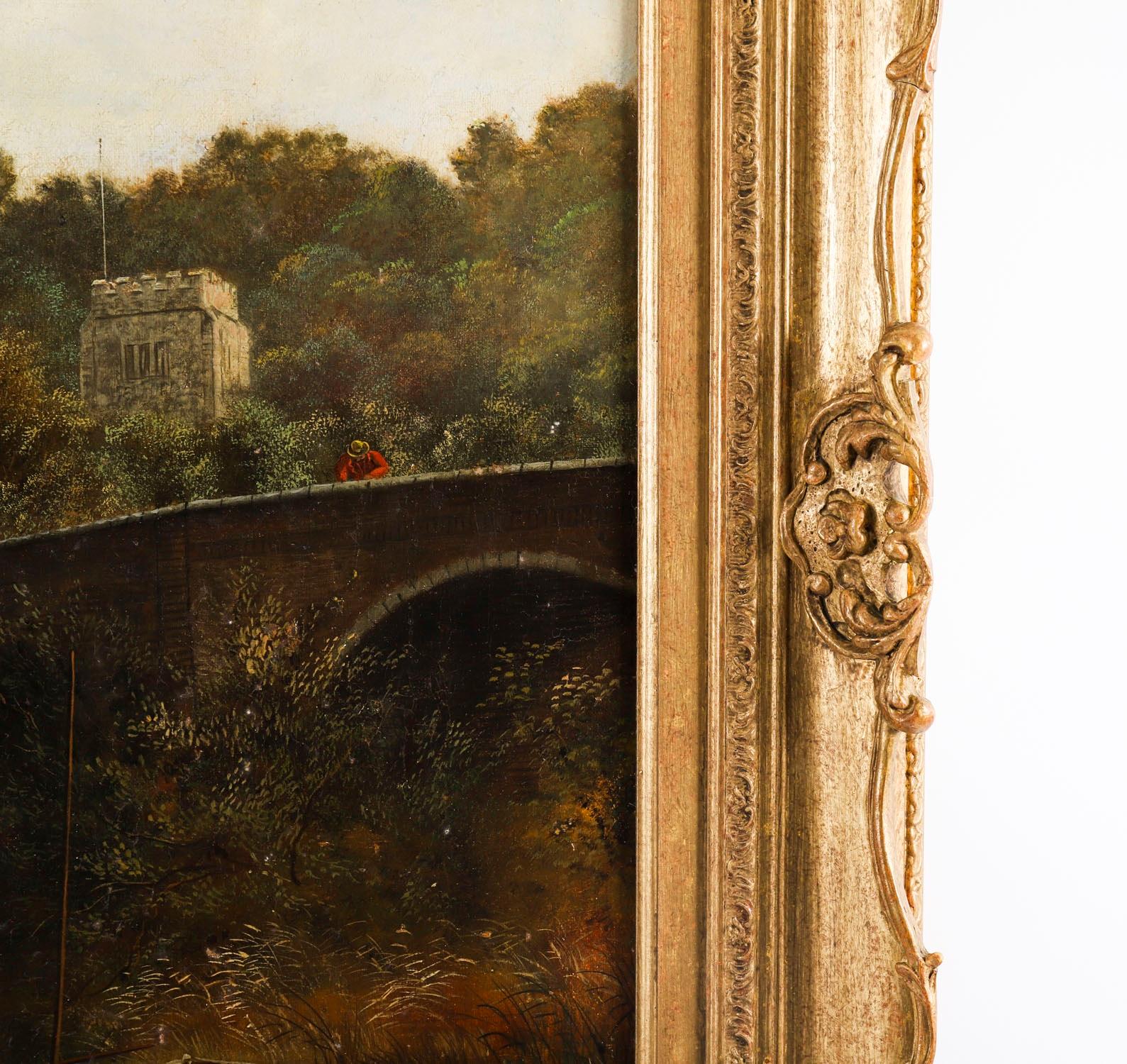 Antique 5ft Oil Painting 
