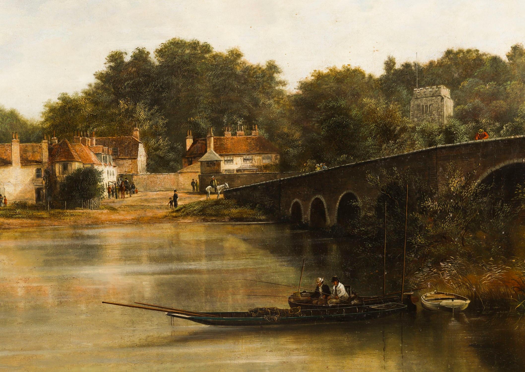 Antique 5ft Oil Painting 