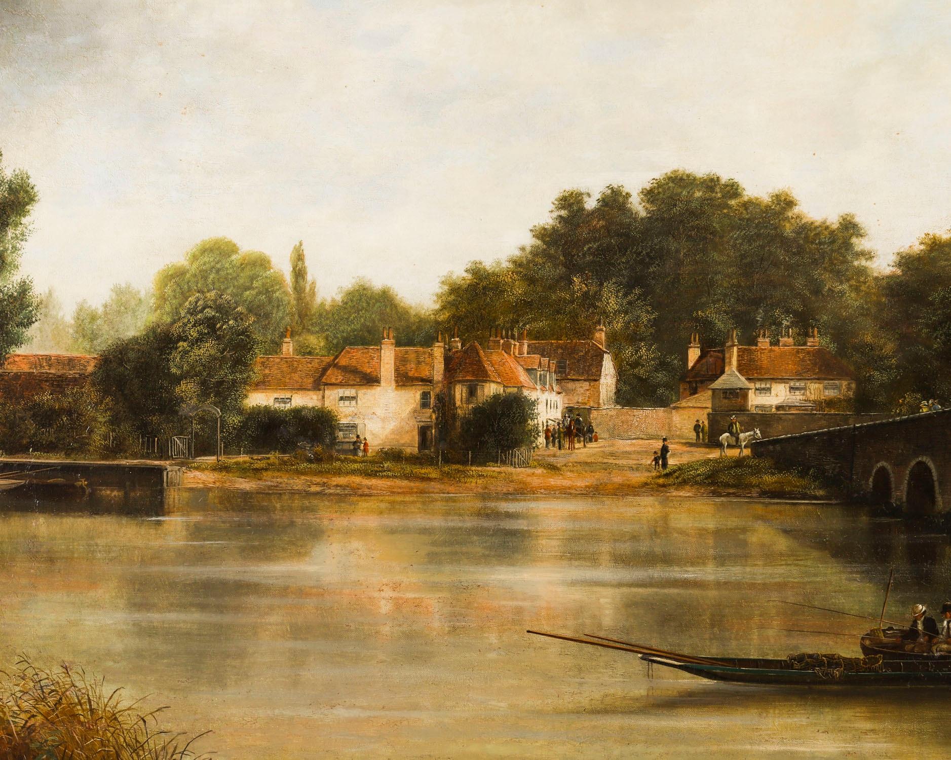 Antique 5ft Oil Painting 