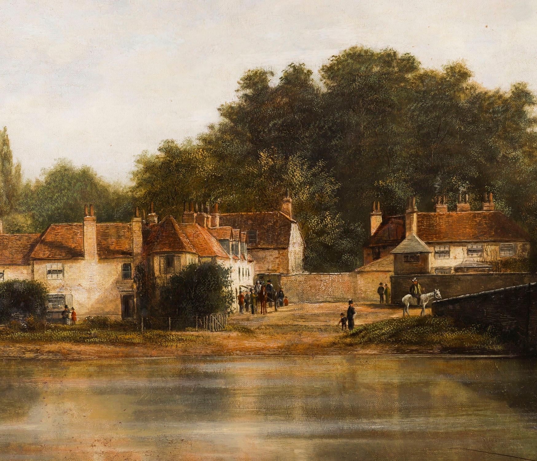 Antique 5ft Oil Painting 