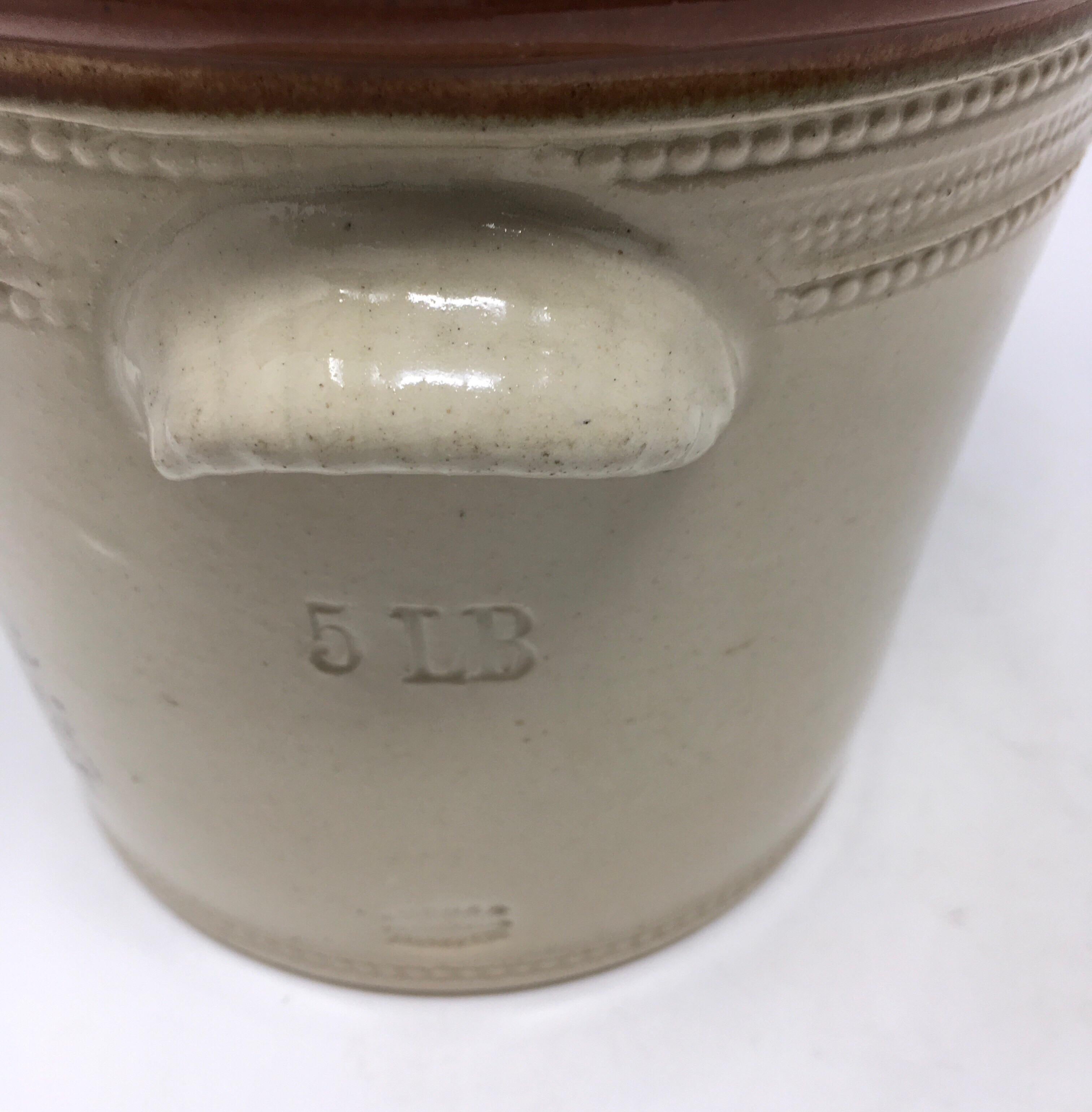 dairy crock in antique ceramic porcelain crocks
