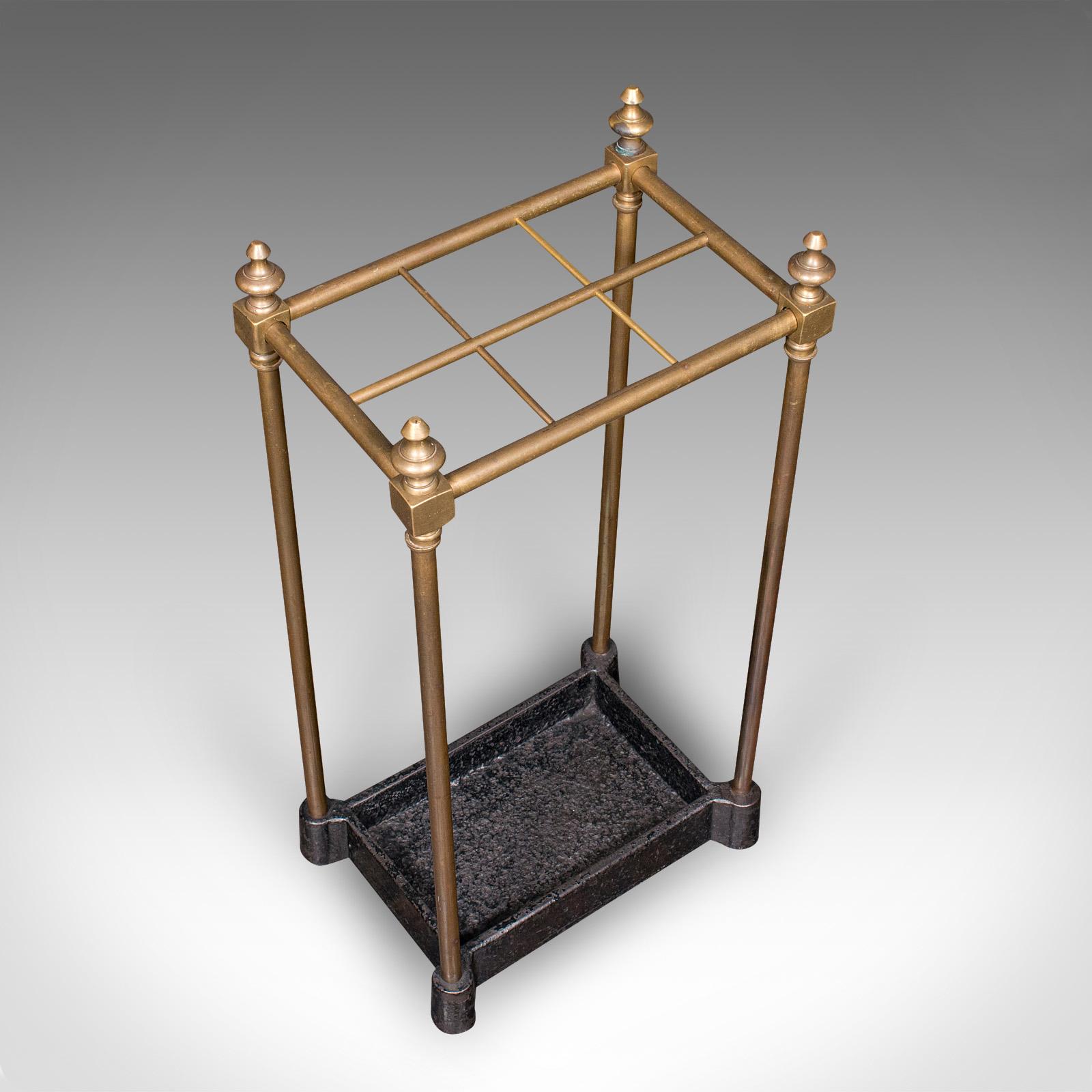 Antike 6 Division Stick Stand, Englisch, Rezeption Halle Umbrella Rack, viktorianischen (Spätes 19. Jahrhundert)