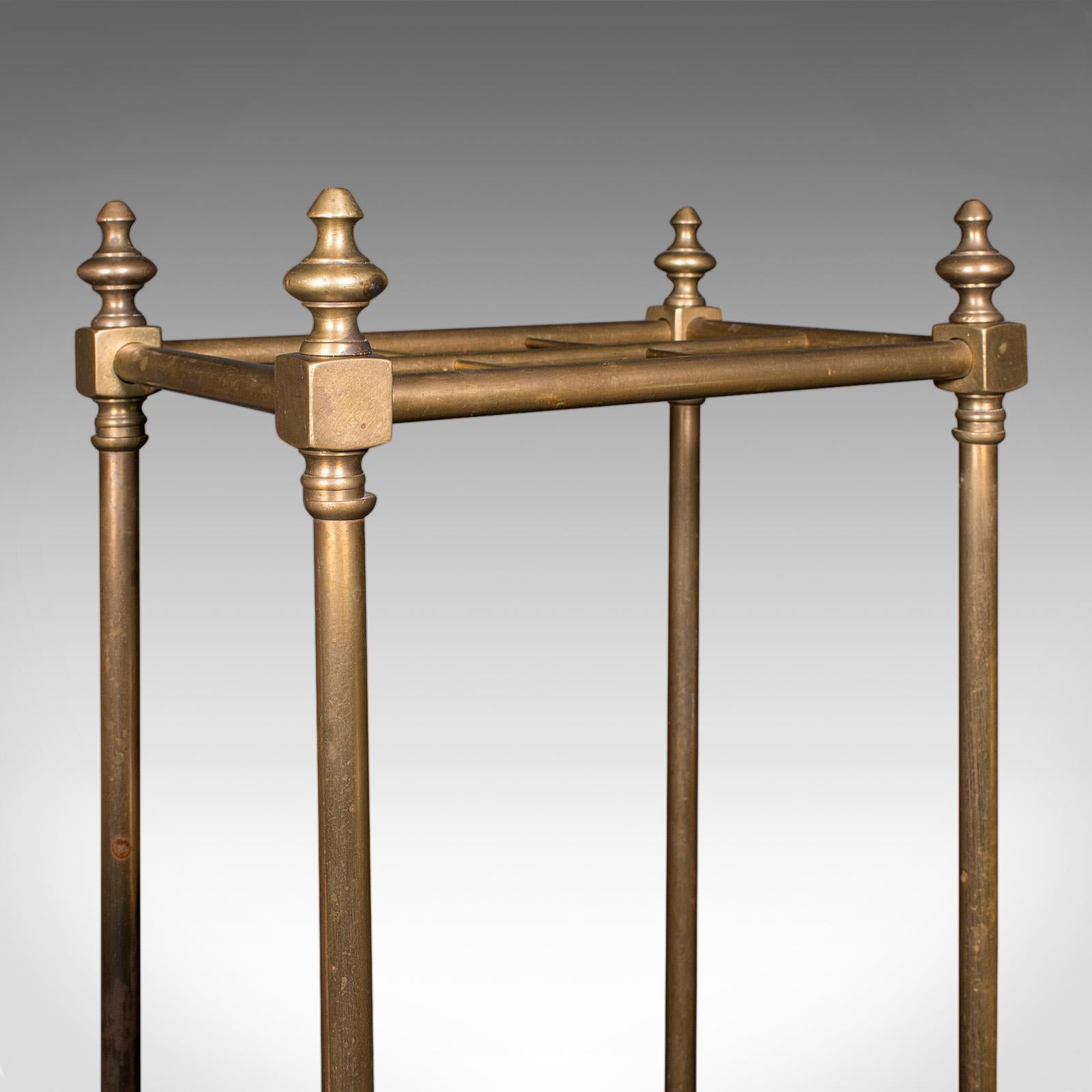 Antike 6 Division Stick Stand, Englisch, Rezeption Halle Umbrella Rack, viktorianischen 1