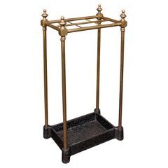 Antike 6 Division Stick Stand, Englisch, Rezeption Halle Umbrella Rack, viktorianischen