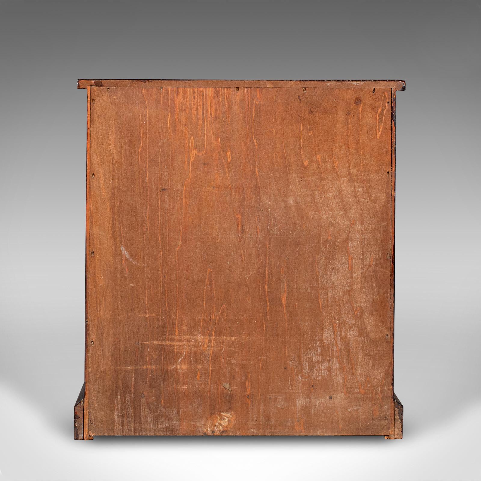 Antiguo Armario Coleccionista de Especímenes de 6 Cajones, Inglés, Almacenaje de Exhibición, Victoriano Vidrio en venta