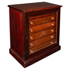 Antique 6 Drawer Specimen Collector Cabinet, English, Display Storage, Victorian