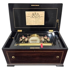 Antique 6 Drum & Bell Music Box by George Bendon, c. 1880