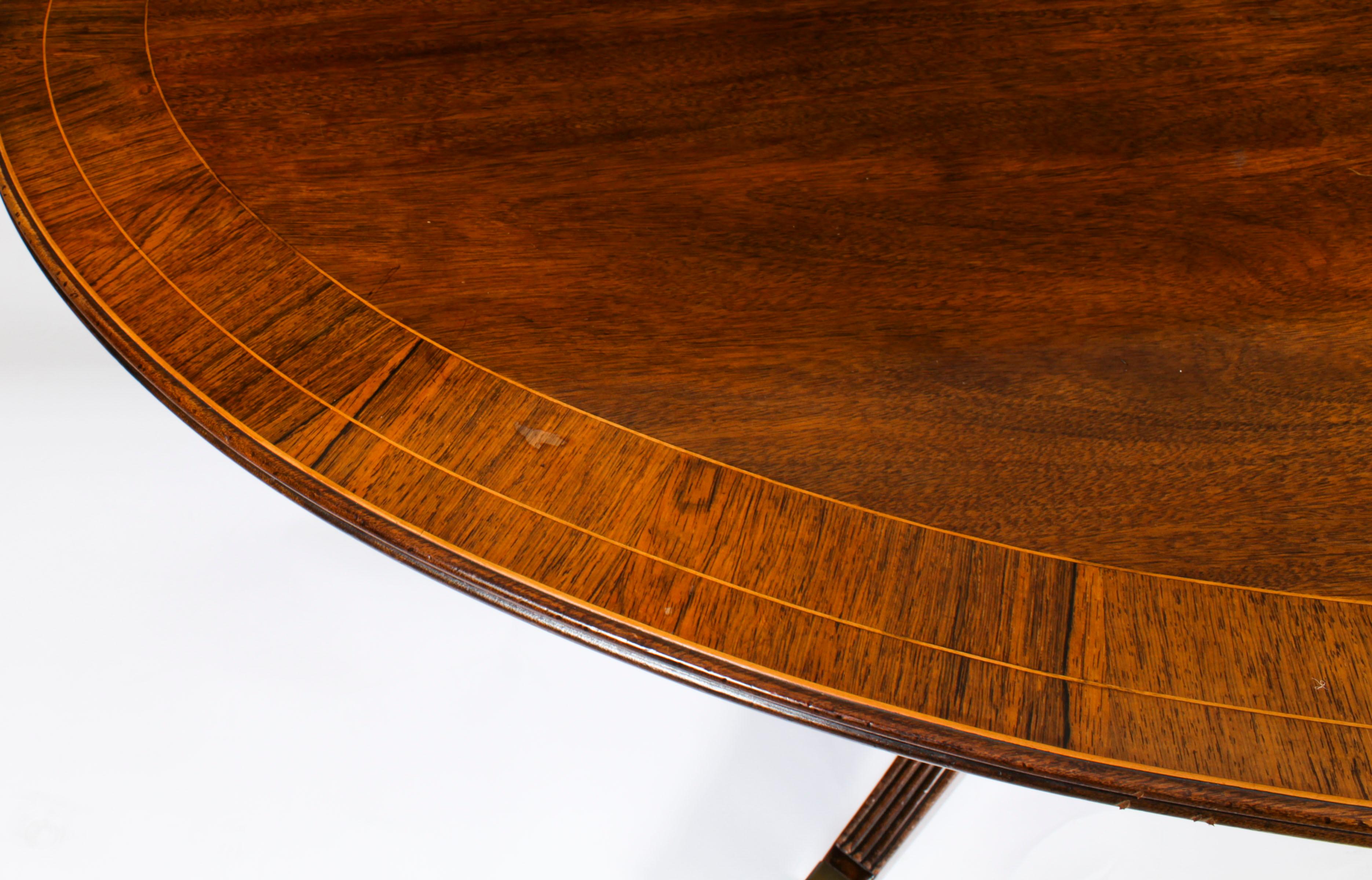 Antique Oval Mahogany Dining Table 1920s 4