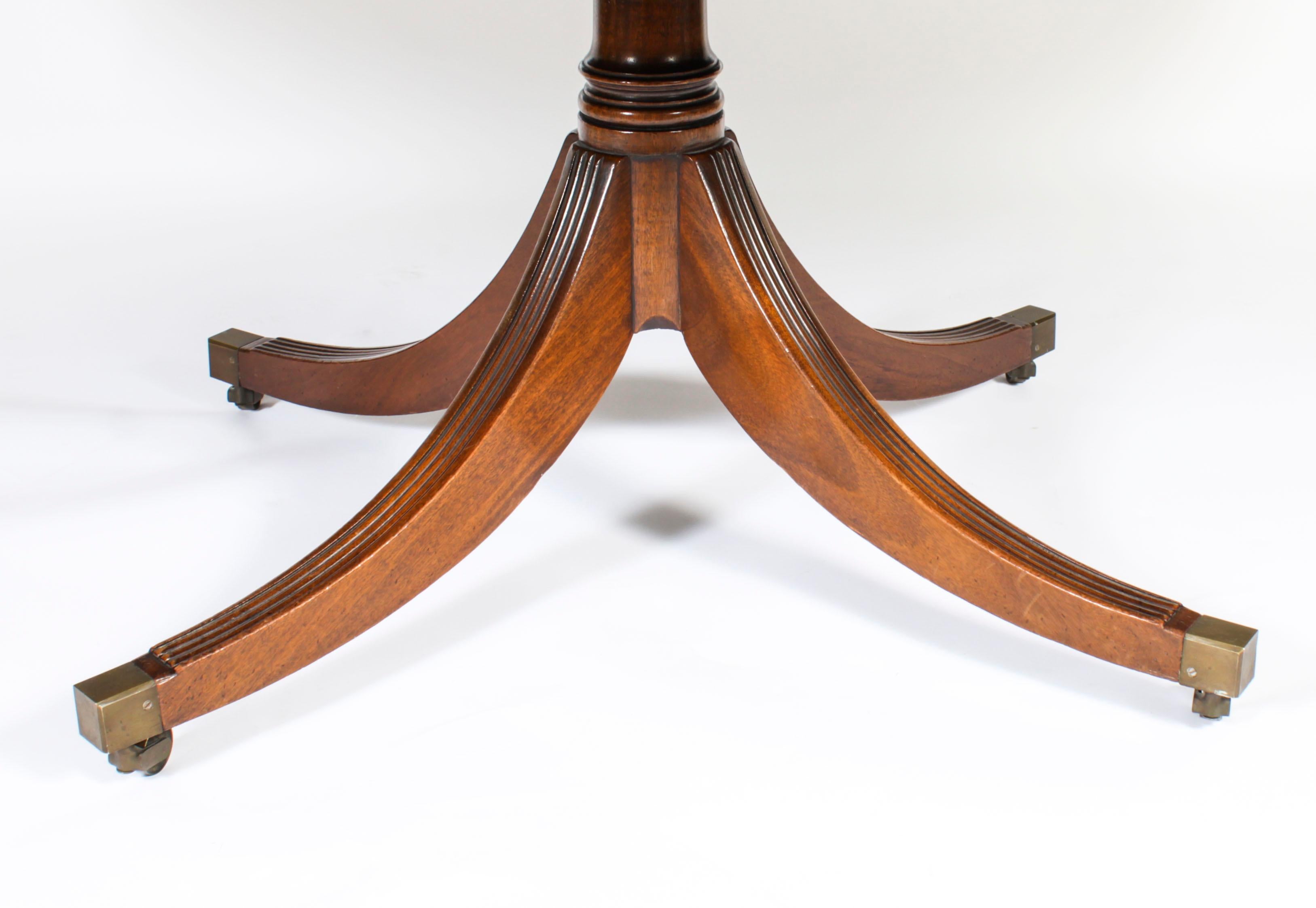 Antique Oval Mahogany Dining Table 1920s 5