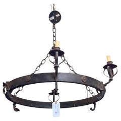 Antique 6-Lights Iron Chandelier