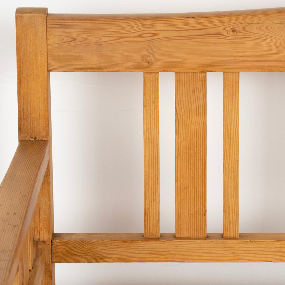 Antique 6' Long Pine Bench with Storage, Sweden, circa 1890 1