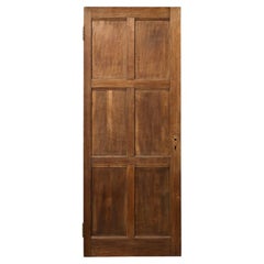 Antique 6-Panel Edwardian Oak Internal Door