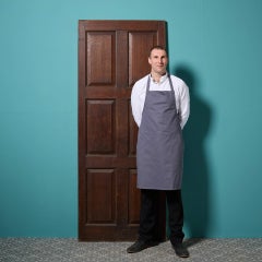Antique 6-Panel Georgian Oak Interior Door