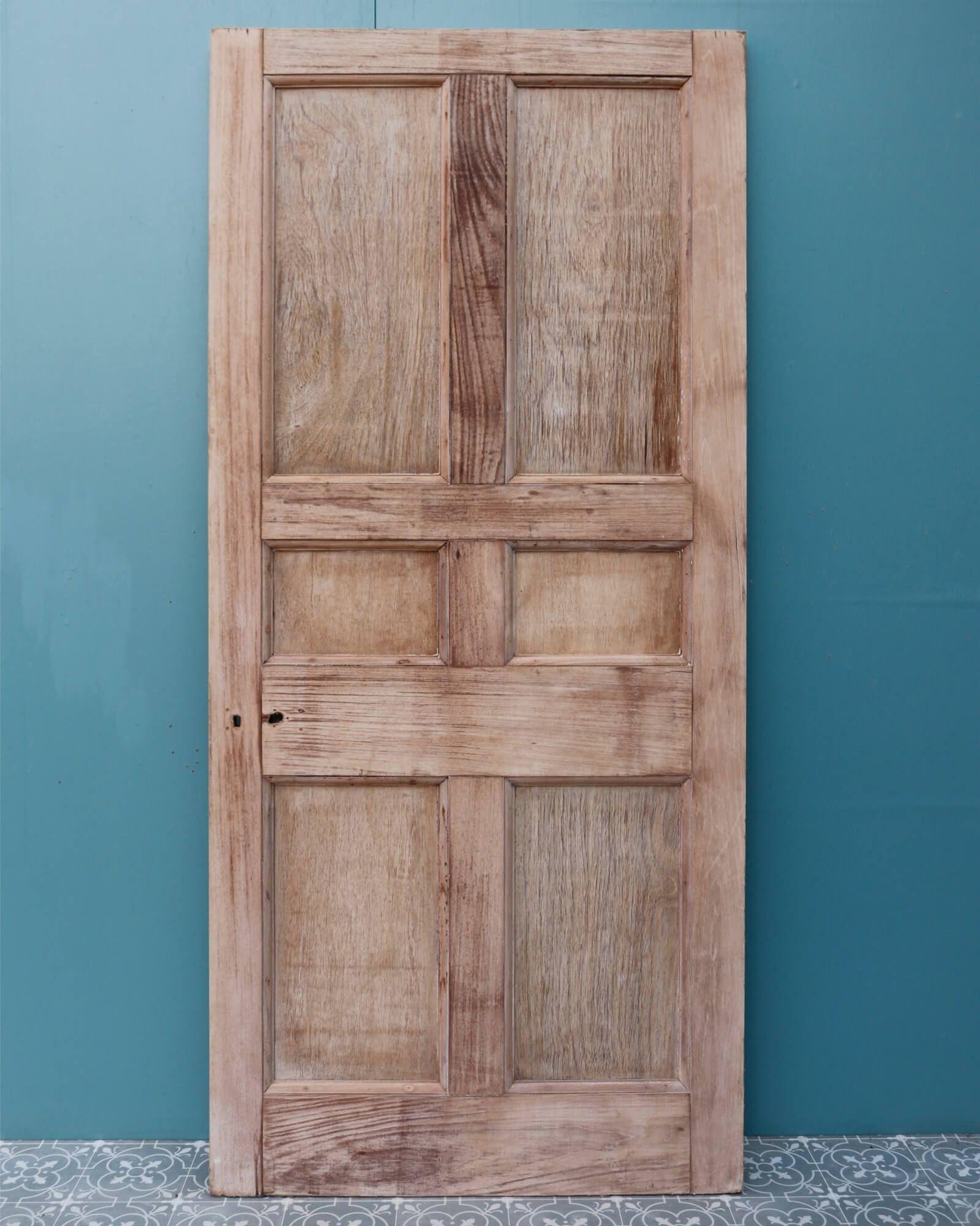 Victorian Antique 6 Panel Wooden Door For Sale