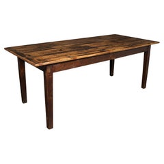 Antique 6 Seater Country House Dining Table, English, Pine, Kitchen, Victorian