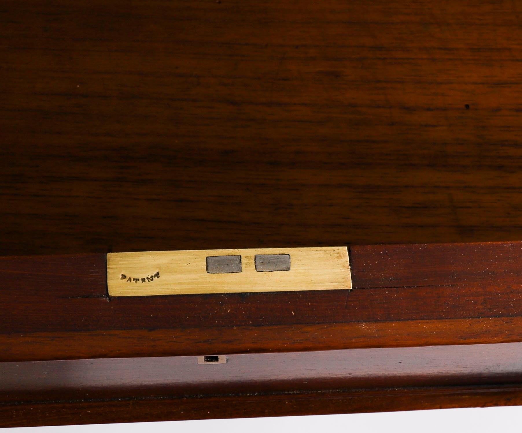 Antique 6ft Victorian Partners Writing Library Table Desk 19th C 183x105cm For Sale 8