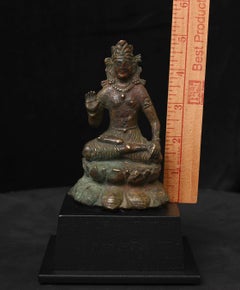 Antica scultura di Buddha in bronzo fuso del 6°-7° secolo dell'Himalaya Gandharan