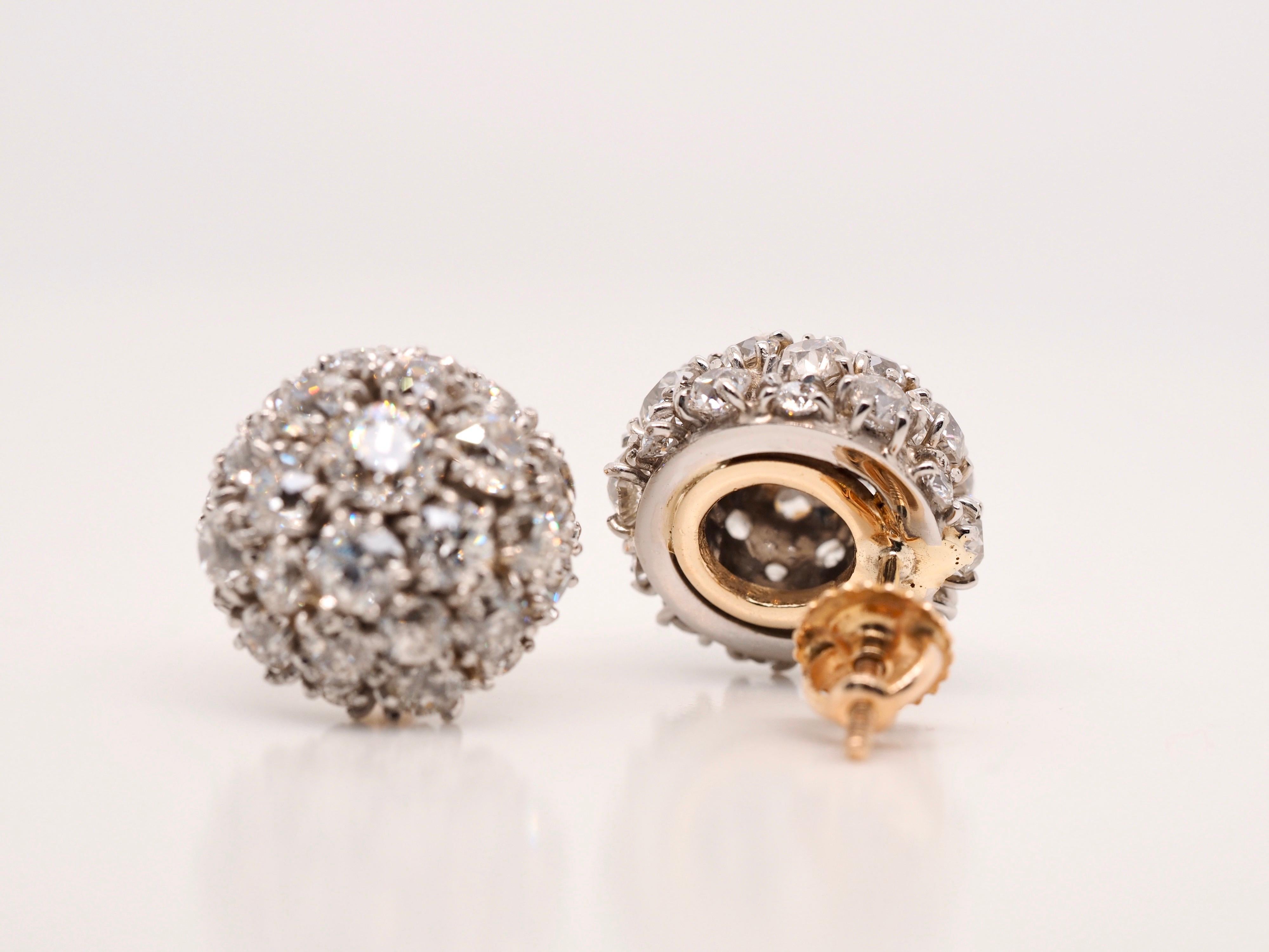 2 carat diamond stud earrings