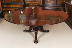 Antique Gillows Dining Table 19th C & 8 Bar Back Chairs 20thc