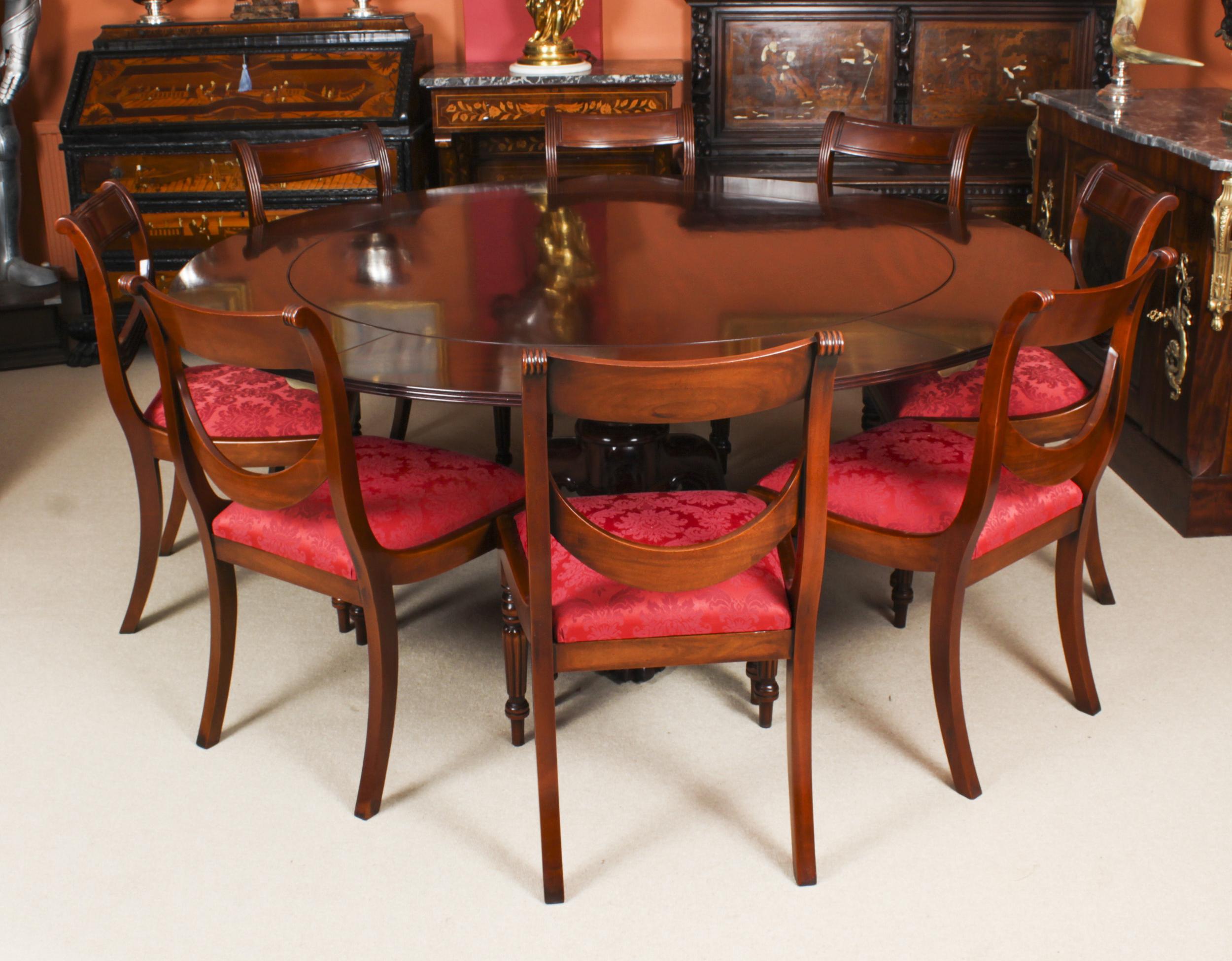 Antique Gillows Dining Table 19th C & 8 Dining Chairs 20th C 9