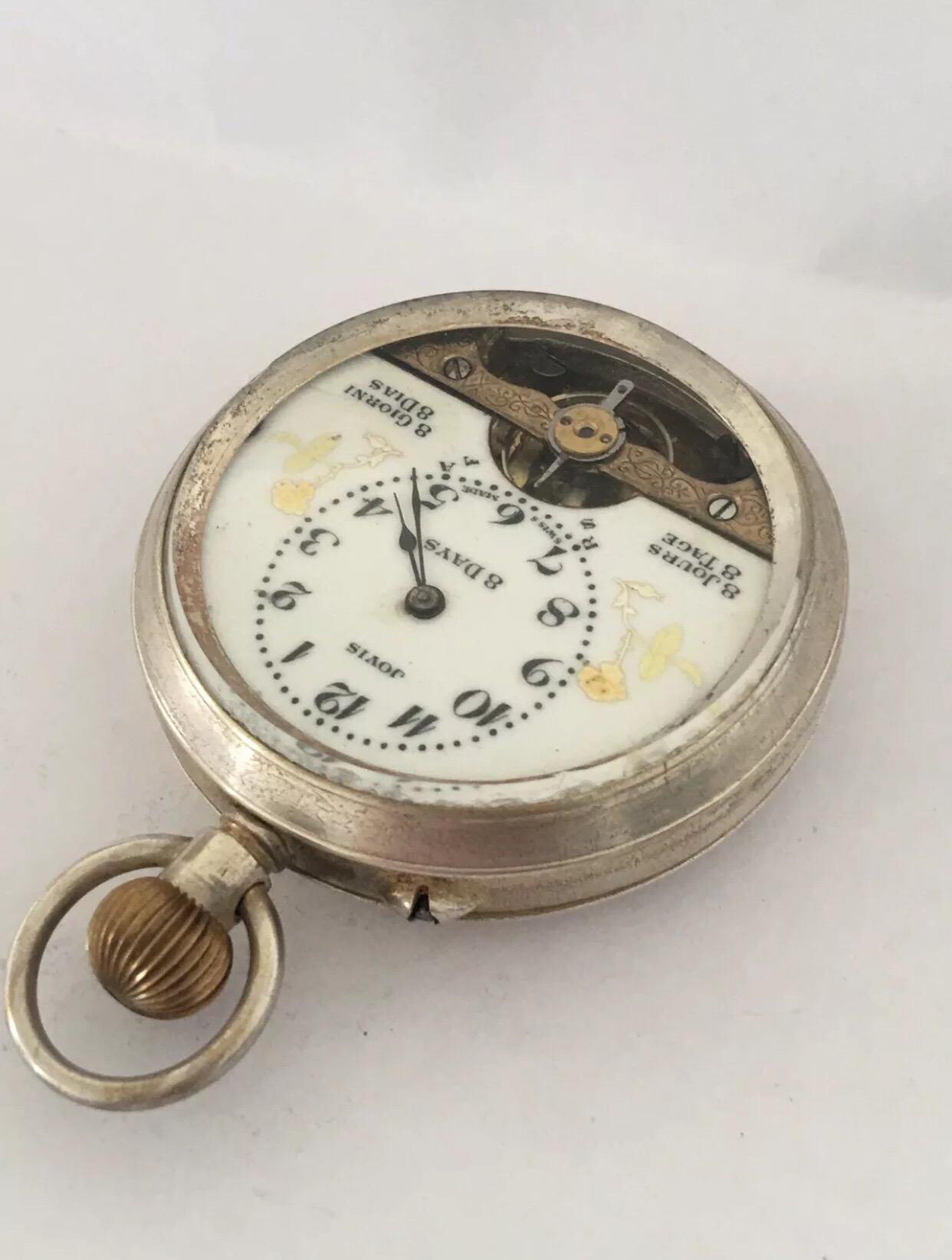 8 days pocket watch