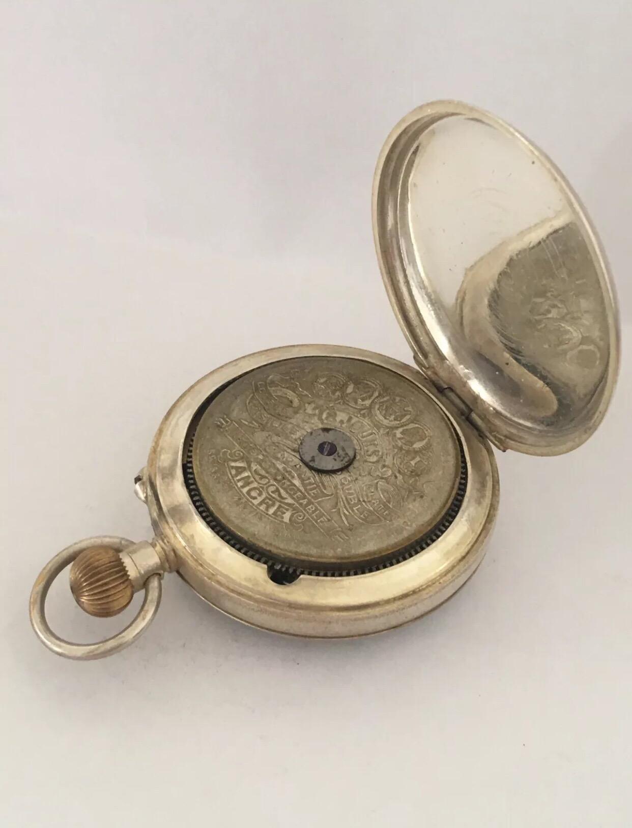 Women's or Men's Antique 8 Days Jovis Swiss Made Pocket Watch For Sale
