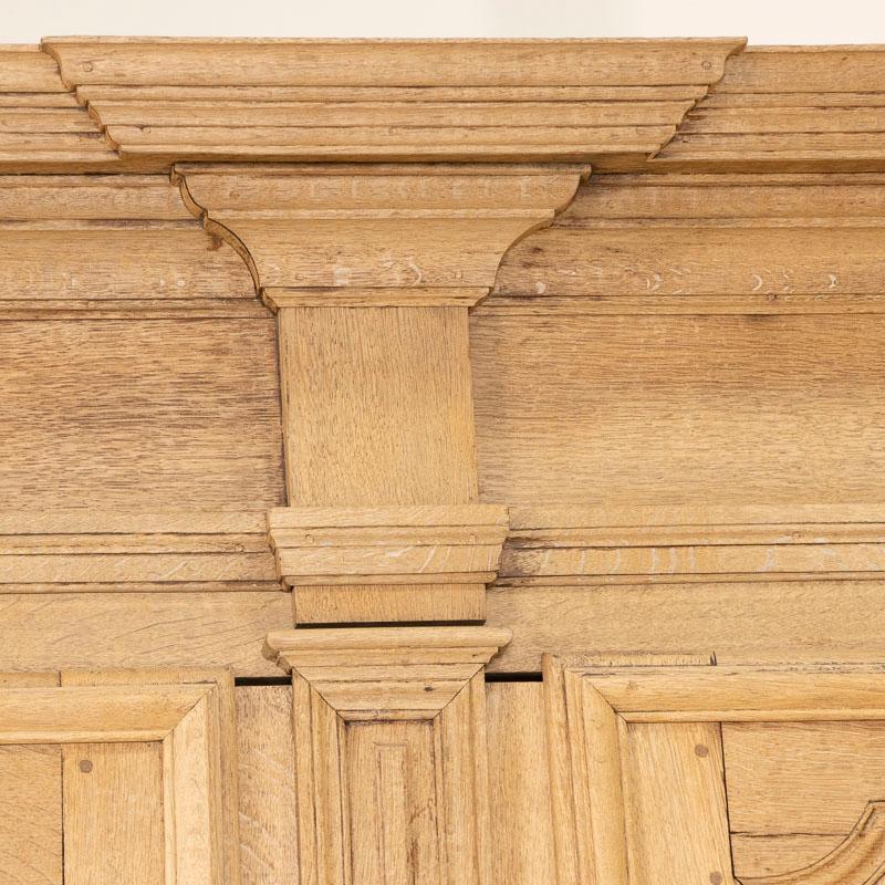 Antique Bleached Oak Armoire from France 8