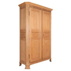 Vintage 8' Tall Pine Armoire, France, circa 1820-1940