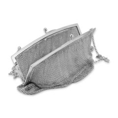 Antique 800 Silver Metal Chain Mesh Purse