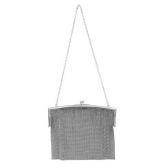Antique 800 Silver Metal Chain Mesh Purse