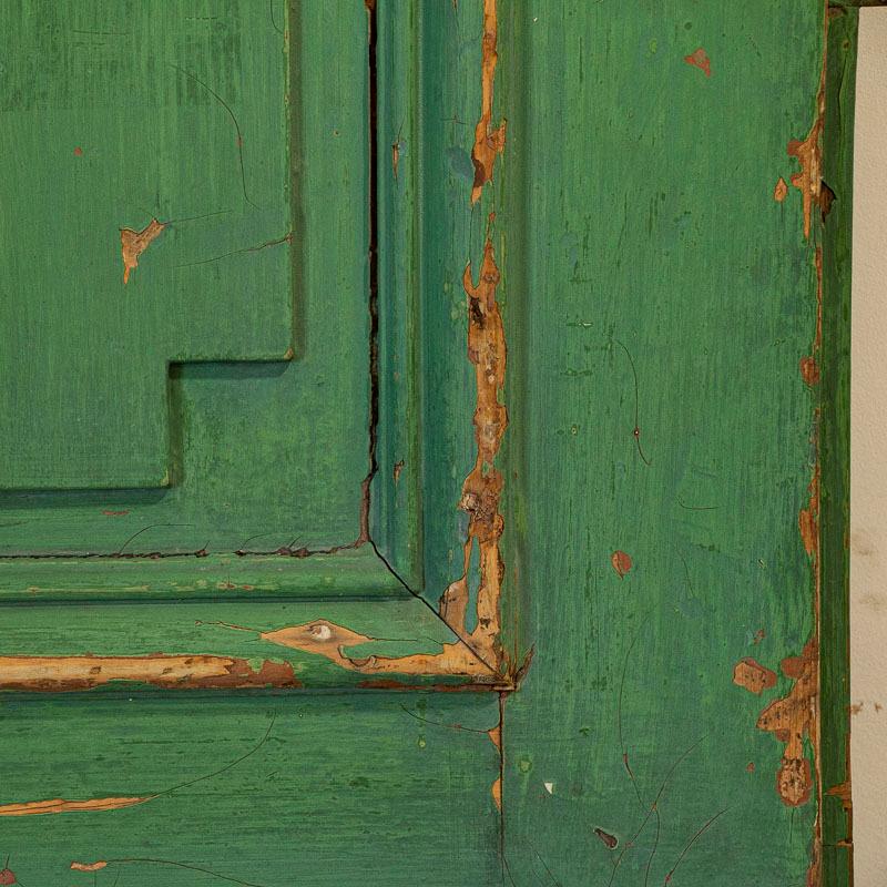 19th Century Antique Original Green Painted Doors