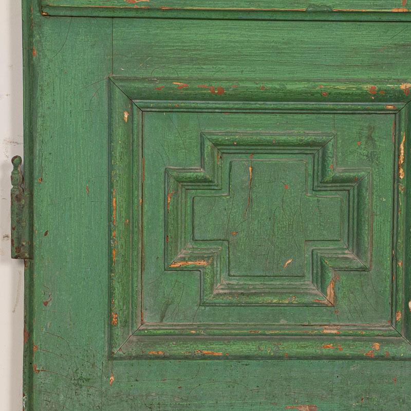 Antique Original Green Painted Doors 1