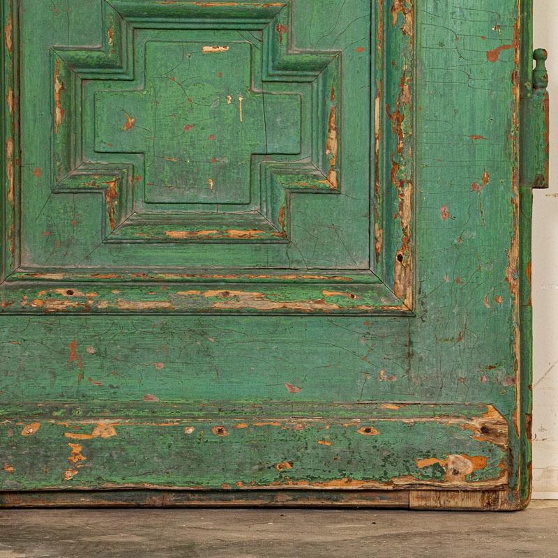 Antique Original Green Painted Doors 2
