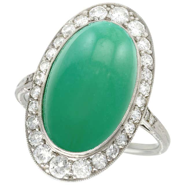 Turquoise and Diamond Cocktail Ring in Platinum For Sale at 1stDibs