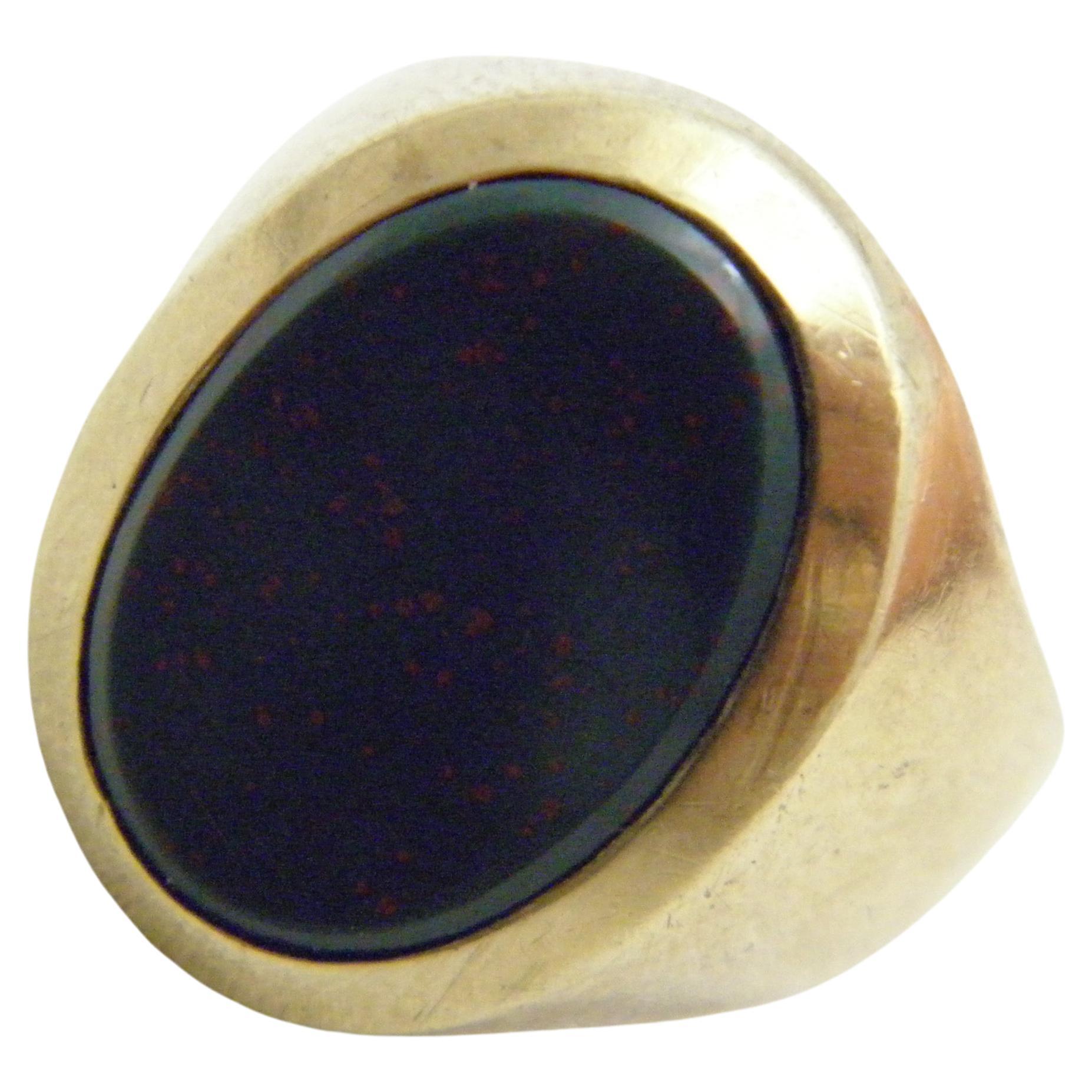 Antique 8ct Gold Huge Signet Band Ring c1905 U 10.25 333 Purity Heavy German