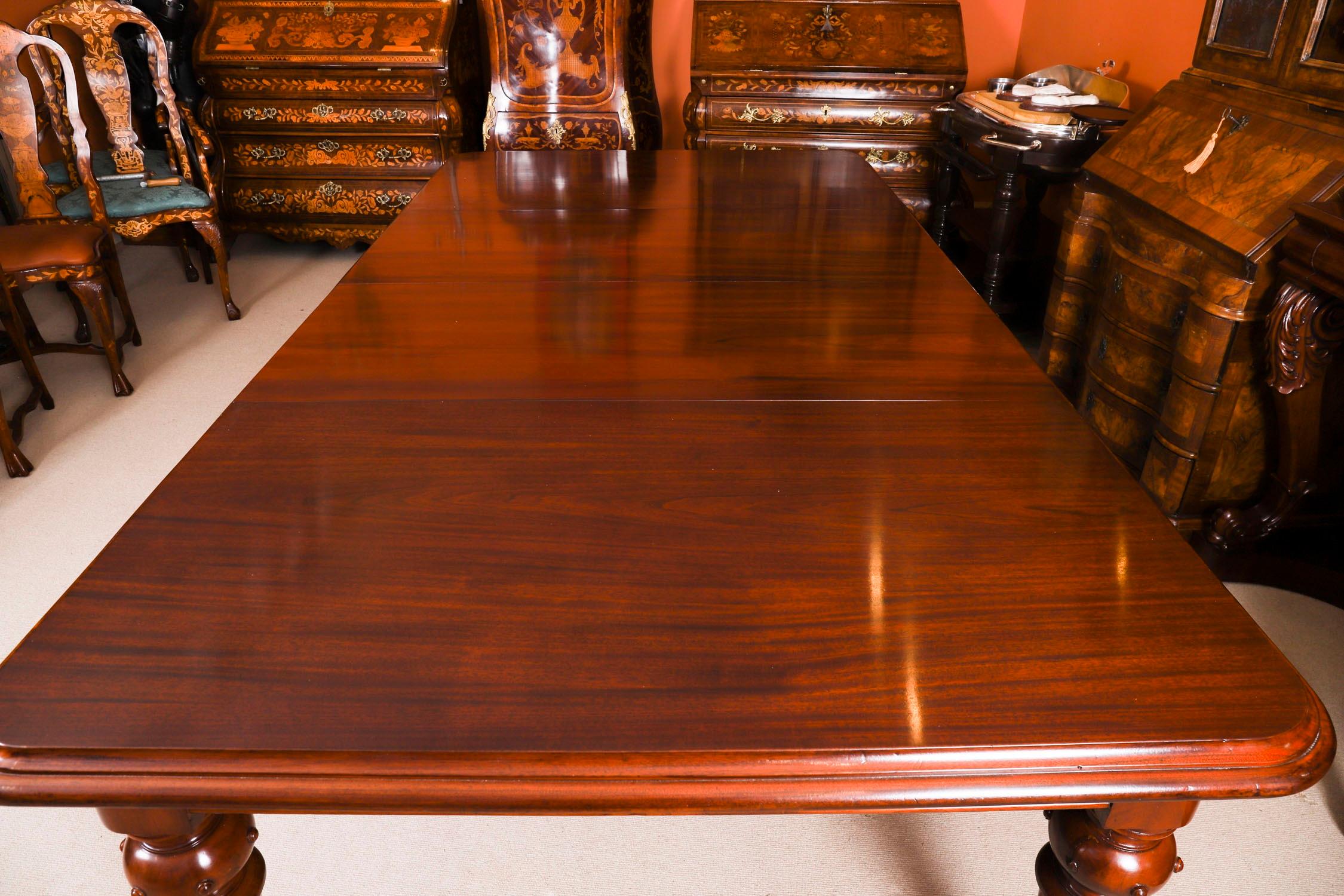 Antique 8ft Victorian Flame Mahogany Extending Dining Table C1870 For Sale 12