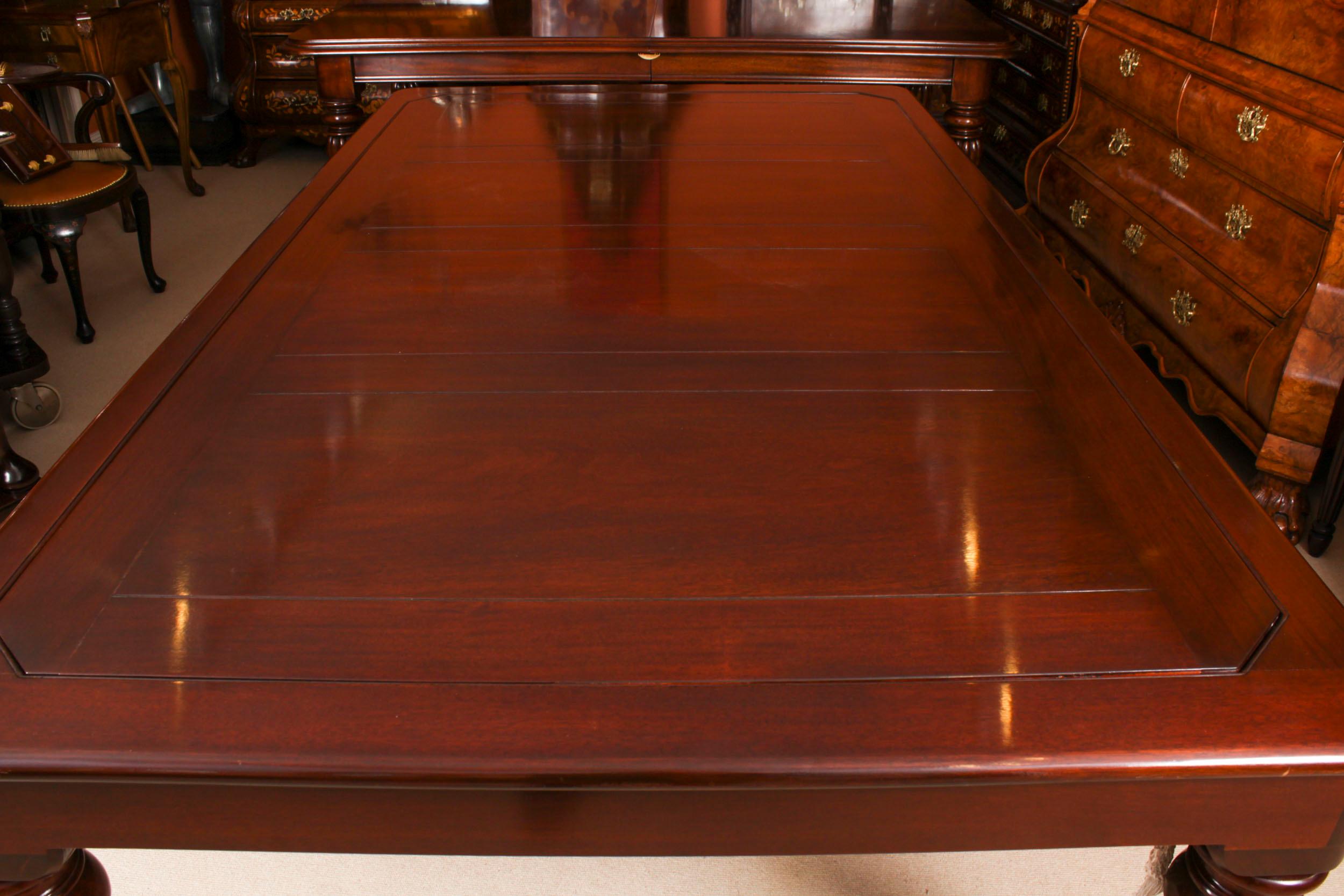 Antique 8ft Victorian Rollover Slate Bed Snooker / Dining Table 19th C 2